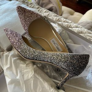 Jimmy Choo Romy 60 Glitter Pumps 39